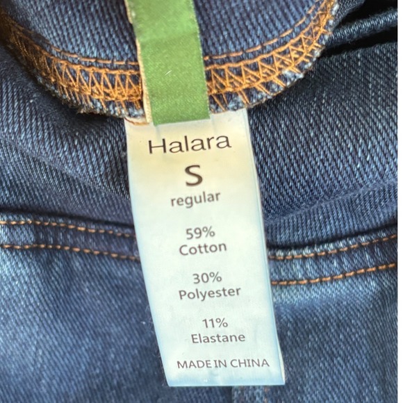 Halara Flex™ High Waisted Crossover Pocket Washed Casual Jeans Navy Blue size S - Picture 7 of 11